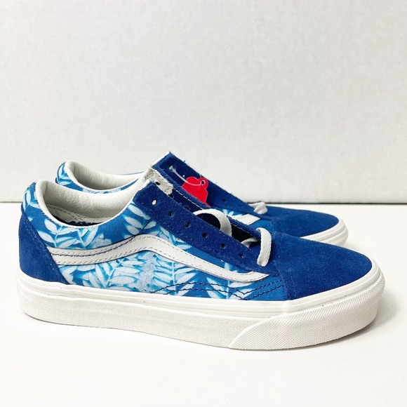 Vans Women's Old Skool Solar Floral Skate Shoe True Blue/Marshmallow Size 5.5 - Picture 8 of 12